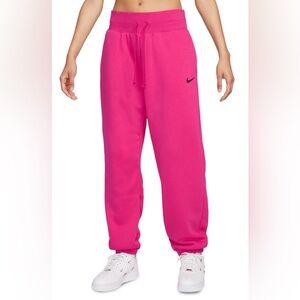 Nike Phoenix Oversized Sweatpants in Fireberry